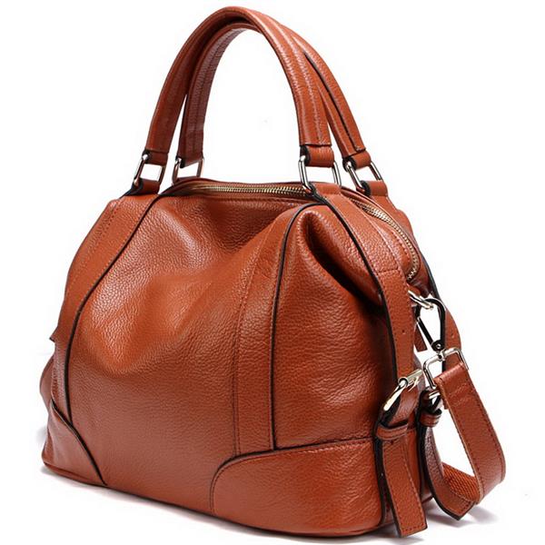 Ladies leather hand bags Female Color Brown